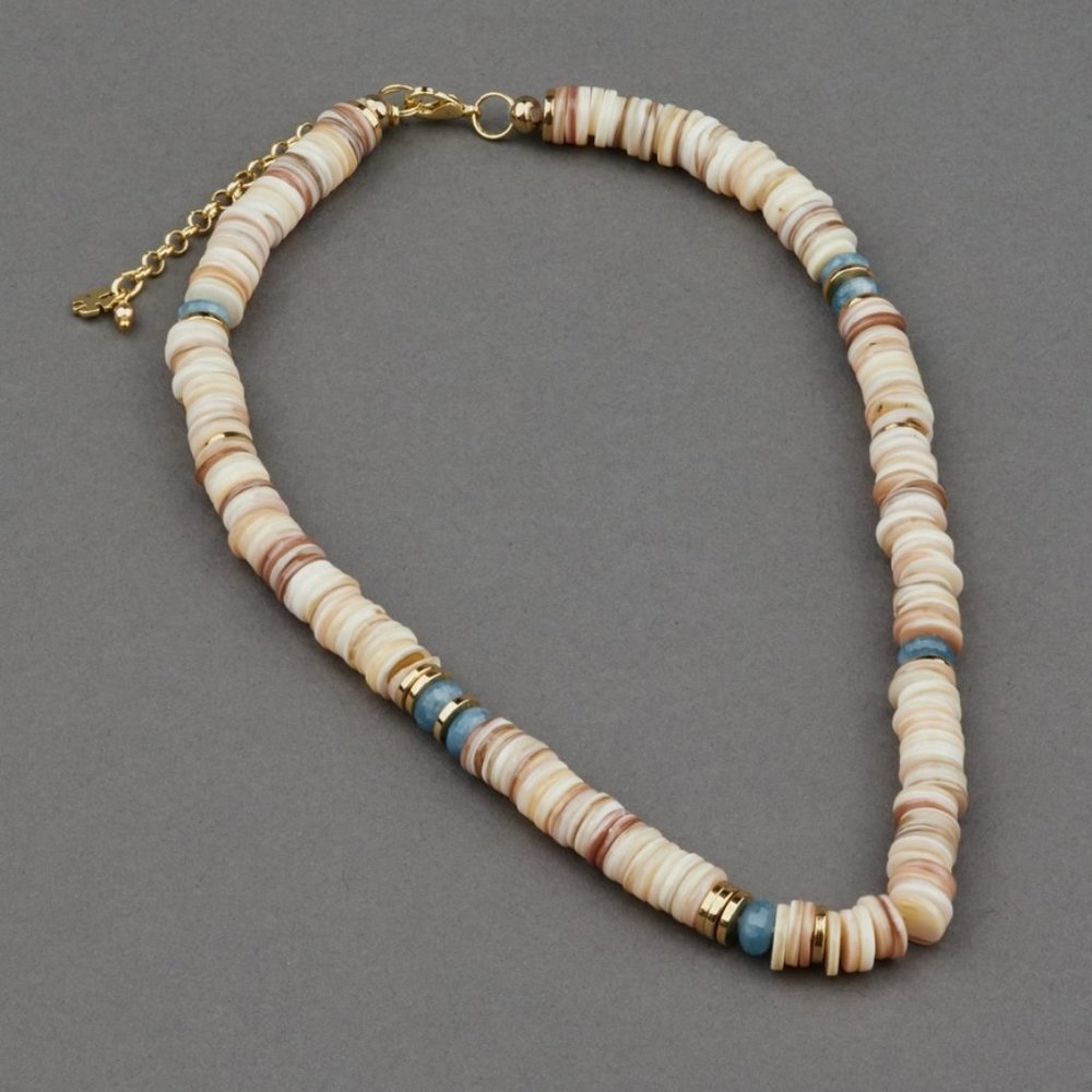 Lucky Brand Carved Shell Statement Necklace/NWT